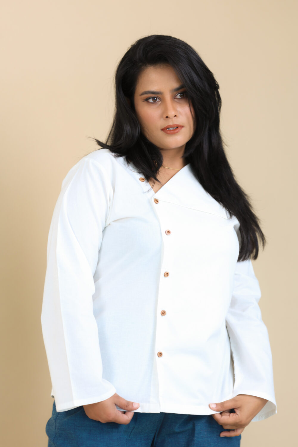 “Poplin” shirt with a flap - Image 2