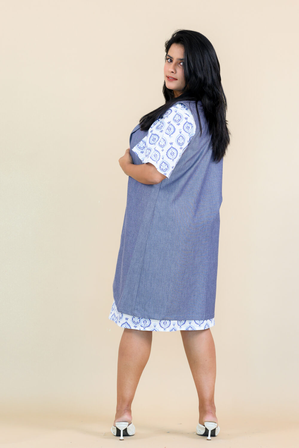 Chambray long jacket - Image 2