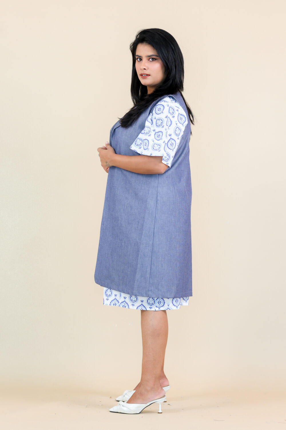 Chambray long jacket - Image 5
