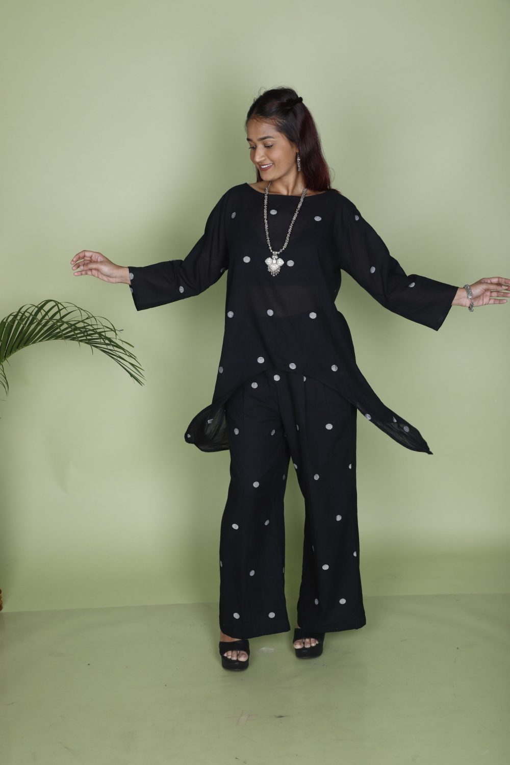 Polka Dot Jamdani Set