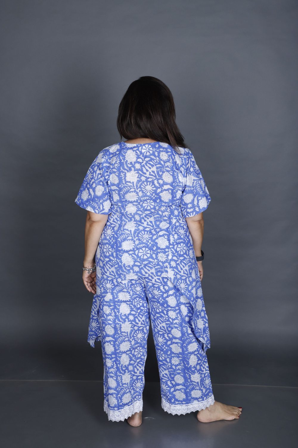 Cambric floral kurti set - Image 4
