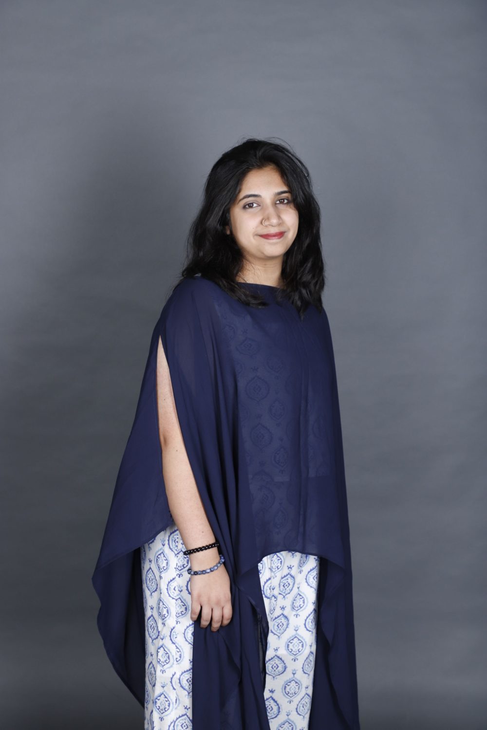 Block printed blue and white co-ord set - Image 4